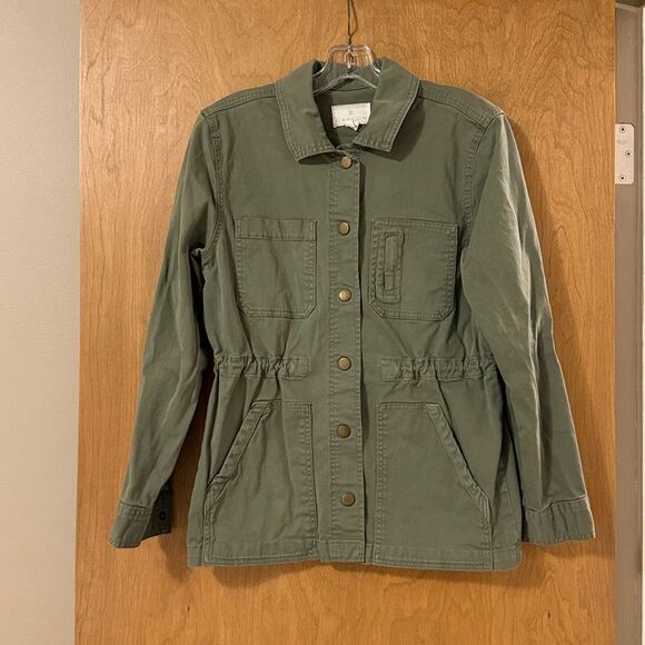 Caslon Olive Utility Jacket with Pockets - Picture 5 of 10